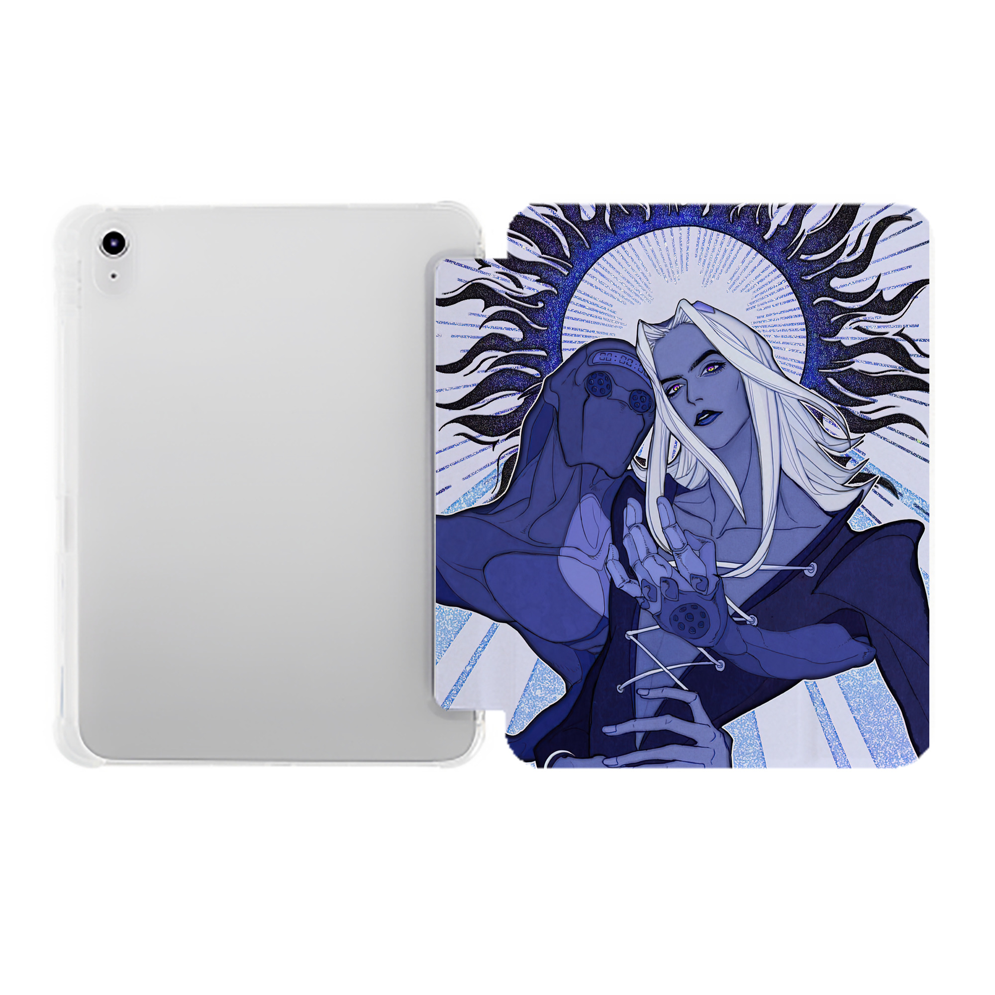 （画像用） ジョジョの奇妙な冒険 JoJo's Bizarre Adventure IPad ケース ペン収納付き 三つ折りスタンド PUレザー×シリコン 対応機種9.5/10.5/10.9インチ
